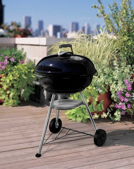 Weber Compact Stainless steel Charcoal Grill Kettle with Lid 47cmx47cm