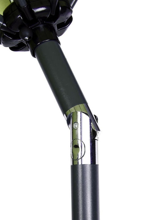 Umbrella Floor Round Aluminum Siesta Olive Green 1.84x0.94m