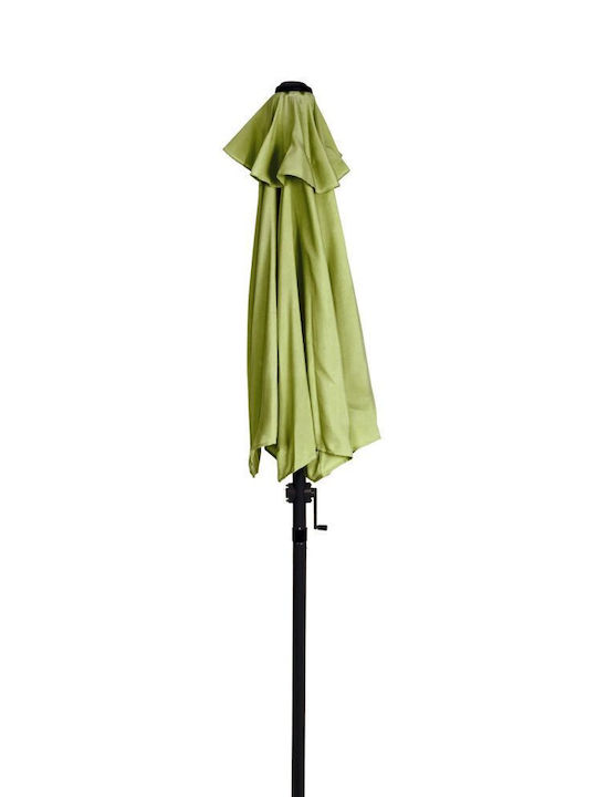 Umbrella Floor Round Aluminum Siesta Olive Green 1.84x0.94m