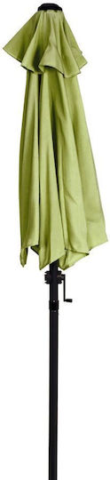 Umbrella Floor Round Aluminum Siesta Olive Green 1.84x0.94m