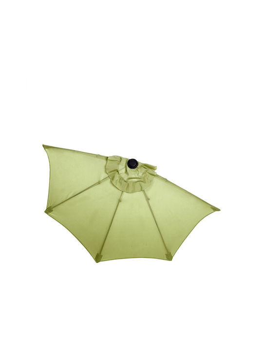 Umbrella Floor Round Aluminum Siesta Olive Green 1.84x0.94m