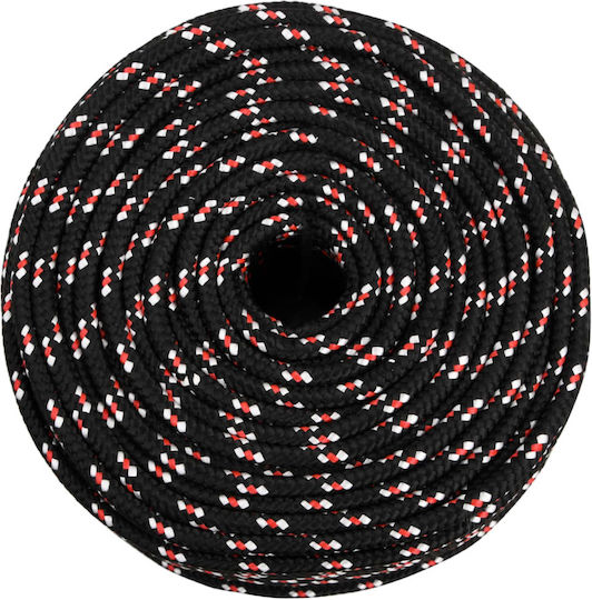 vidaXL Rope Knitted 8mm Black