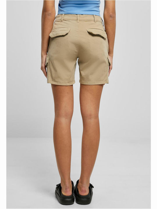 TB3431 Women's High-waisted Shorts Beige