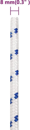 vidaXL Rope Knitted 8mm White