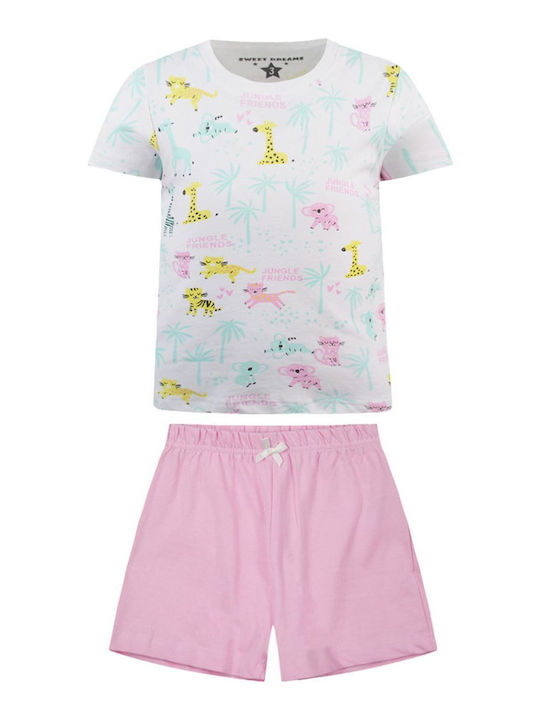 Energiers Kids' Pajamas Summer Pink 35-223304-9