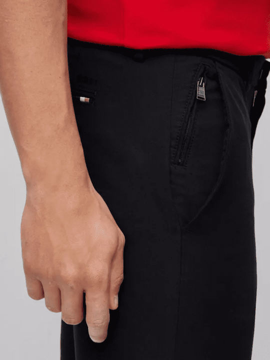 Kaito1_t Trousers Chino Elastic in Slim Fit Black