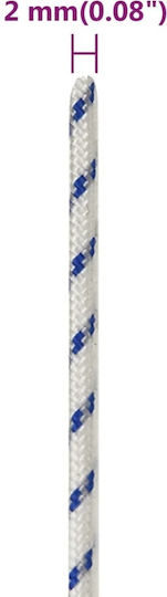 vidaXL Rope Knitted 2mm White