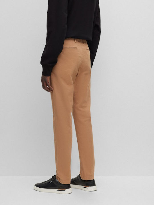 Kaito1 Herrenhosen Chinos Elastisch Schlank Passform Beige