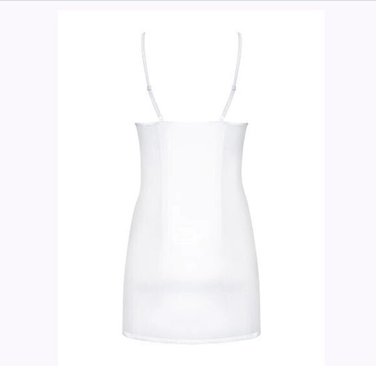 Obsessive Leila Σετ Sexy Babydoll Babydoll Λευκό