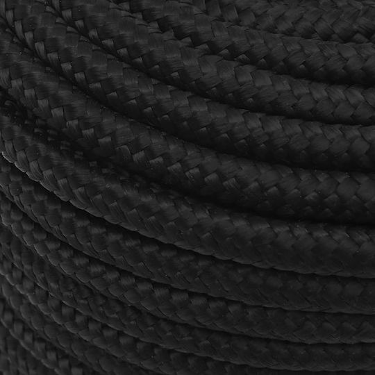 vidaXL Rope Knitted 12mm Black