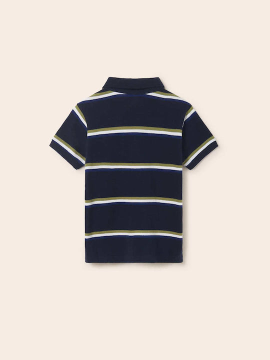 Mayoral Kids Polo Short Sleeve Navy Blue