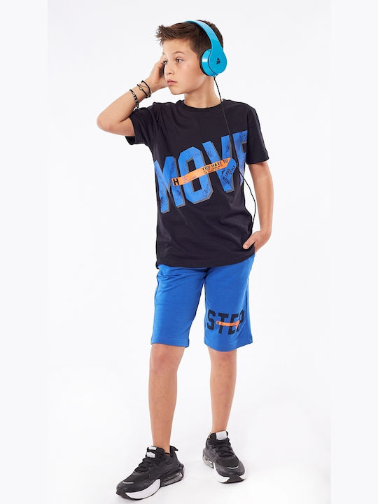 Hashtag Kids Set with Shorts Summer 2pcs Black