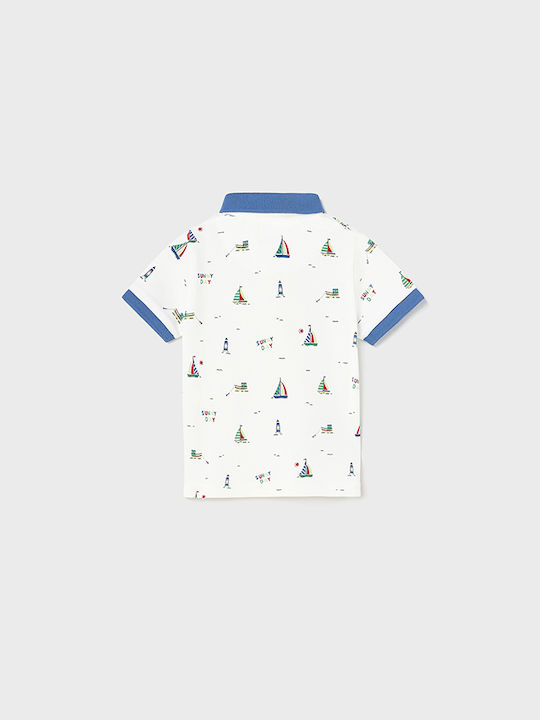 Mayoral Kids Polo Short Sleeve White