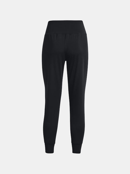 Under Armour Pantaloni de trening pentru femei cu cauciuc Negru