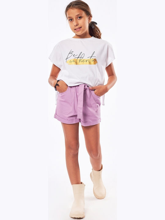 Evita Crop Top Alb