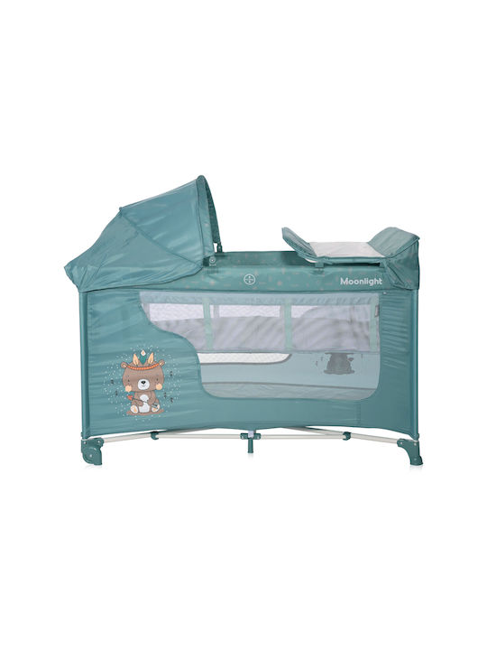 Lorelli Moonlight Plus Playpen 2 Levels with Changing Table Plus Artistic Indian 126x70cm