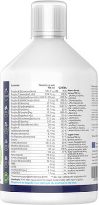 Natural Vitamins Premium Teen Multivitamin Vitamin für Unterstützung des Immunsystems, die Haare & die Nägel Orange 500ml