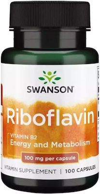 Swanson Riboflavin Vitamin for Energy 100mg 100 caps