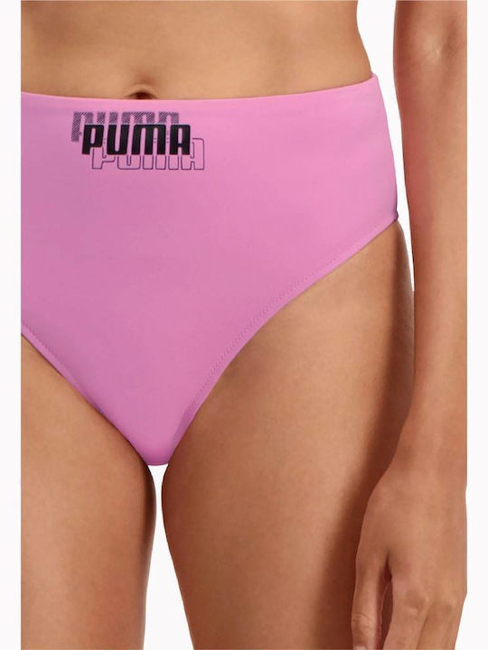 Bikini Slip Ψηλόμεσο Ροζ