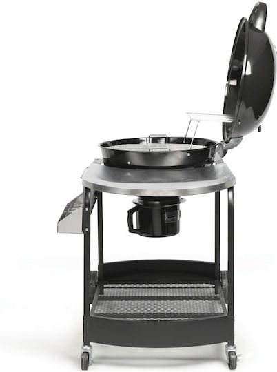 Livoo Ανοξείδωτη Ψησταριά Κάρβουνου Kettle με Καπάκι και Θερμόμετρο 54x54εκ.