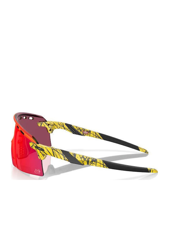 Oakley Encoder Strike Vented Men's Sunglasses with Yellow Plastic Frame and Purple Lens OO9235-07
