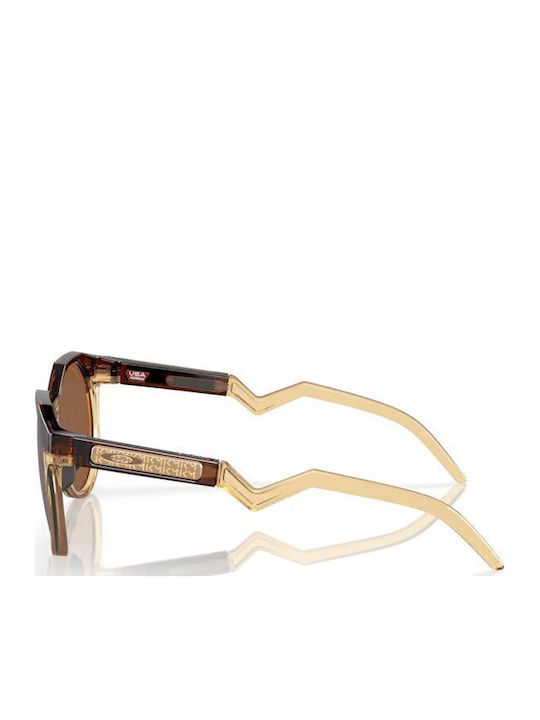 Oakley HSTN Men's Sunglasses with Beige Plastic Frame and Brown Lens OO9242-07