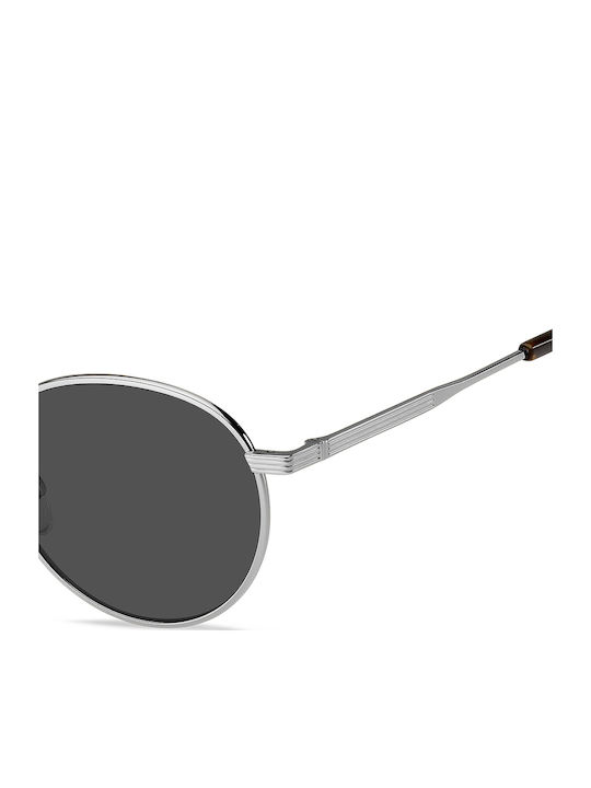 Tommy Hilfiger Unisex Sunglasses with Silver Metal Frame and Gray Lens TH1973/S 6LB/IR