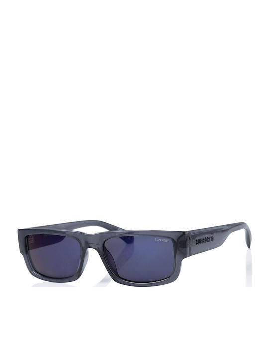 Superdry Sunglasses Gray with Acetate Frame & Blue Lens Superdry Sunglasses Gray with Acetate Frame & Blue Lens