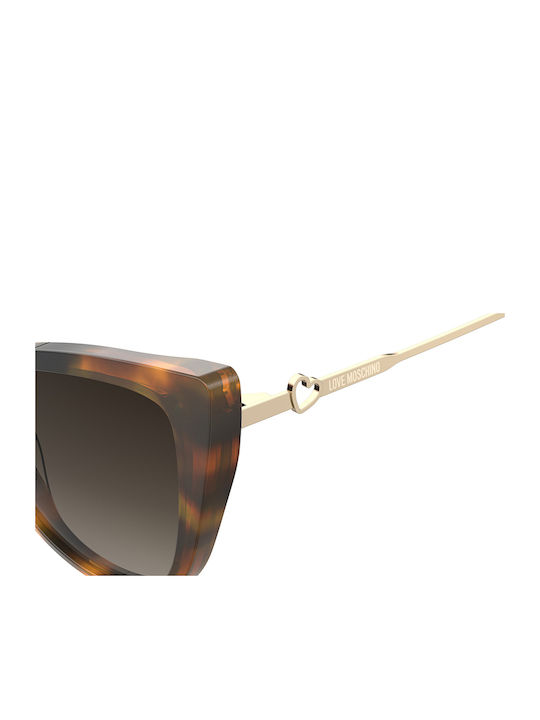 Moschino Women's Sunglasses with Brown Tartaruga Frame and Brown Gradient Lens MOL062/S 05L/HA