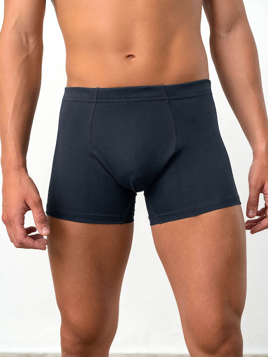 Ανδρικά Μποξεράκια Μπλε με Σχέδια 2Pack