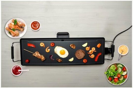 Alpina Appliances Teppanyaki Grilling Plate with Adjustable Thermostat 2000W 70x23cm.