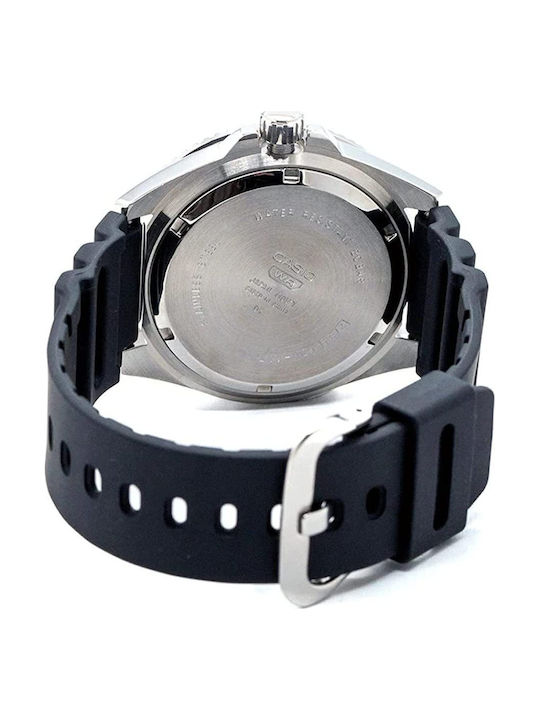 Casio Men's Watch 44.2mm Battery with Black Rubber Strap