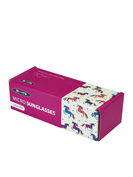 Micro Unicorn Τετράγωνα Παιδικά Γυαλιά Ηλίου με Polarized Φακό Ζωάκια Ροζ