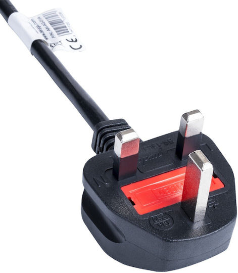 Akyga Schuko - IEC C13 Cable 1.5m Μαύρο AK-AG-01A