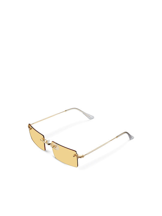 Meller Rufaro Sunglasses with Gold Metal Frame and Yellow Lens RU-GOLDYELLOW