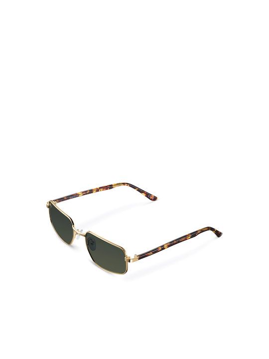 Meller Pita Sonnenbrillen mit Gold Rahmen und Grün Polarisiert Linse PI-GOLDOLI