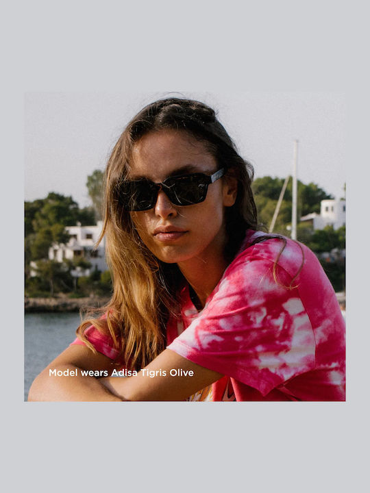 Meller Adisa Unisex Γυαλιά Ηλίου με Πράσινο Κοκκάλινο Σκελετό και Πράσινο Polarized Φακό AD-FOGOLI