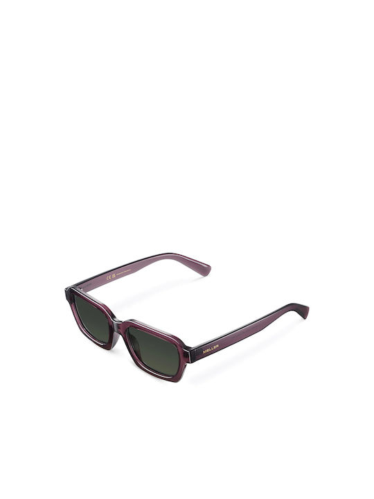 Meller Adisa Sunglasses with Grape Olive Plastic Frame and Green Polarized Lens AD-GRAPEOLI