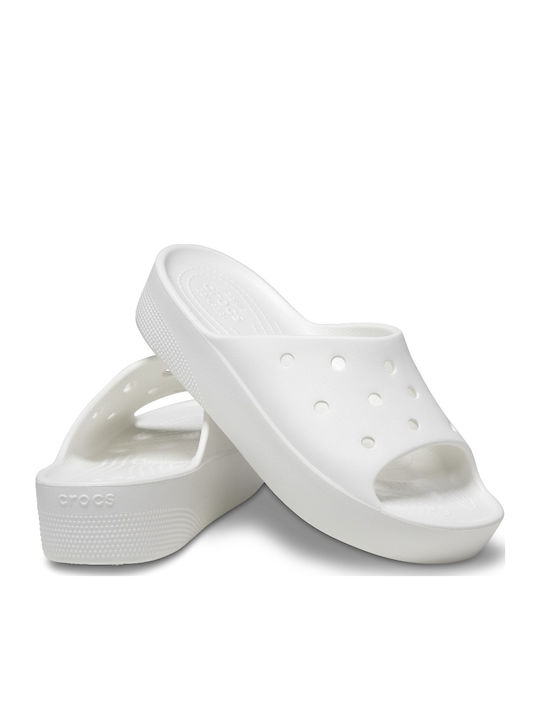 Frauen Flip Flops mit Plattform in Weiß Farbe