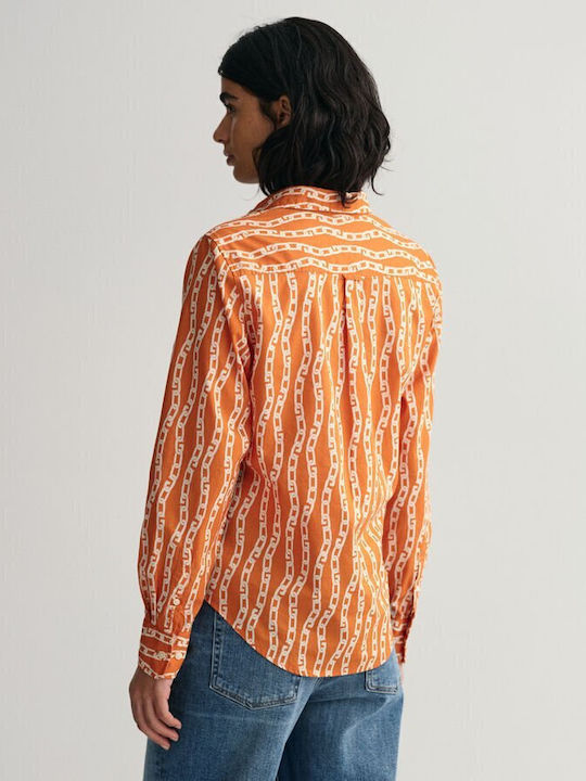 Gant Women's Long Sleeve Shirt Orange