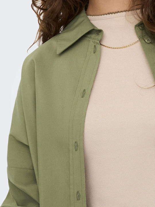 Women's Long Sleeve Shirt Khaki
