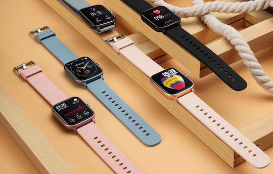 Colmi P8 43mm Smartwatch με Παλμογράφο (Χρυσό)