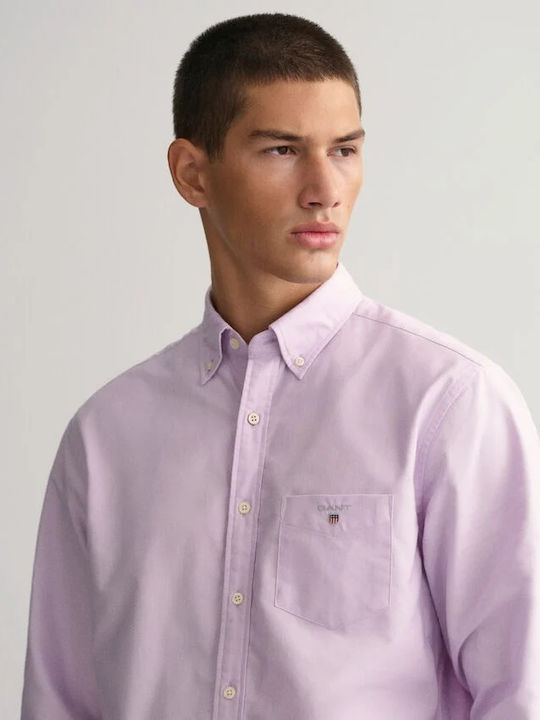 Long-sleeved Cotton Shirt Lilacc