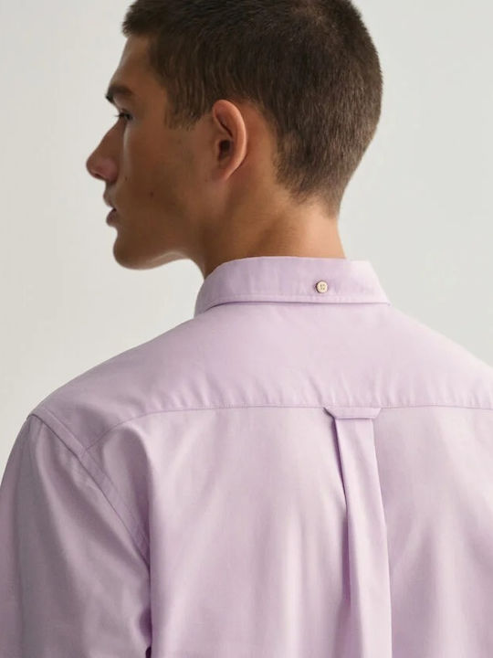 Long-sleeved Cotton Shirt Lilacc