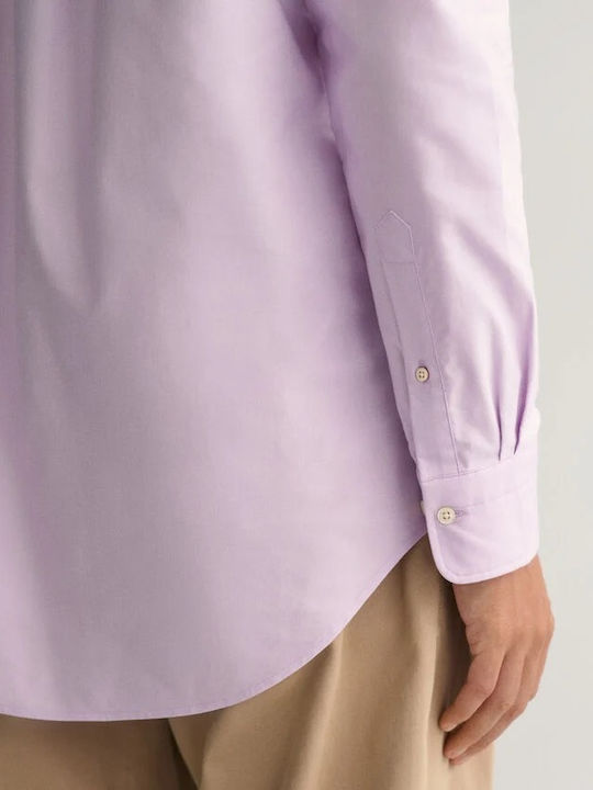 Long-sleeved Cotton Shirt Lilacc