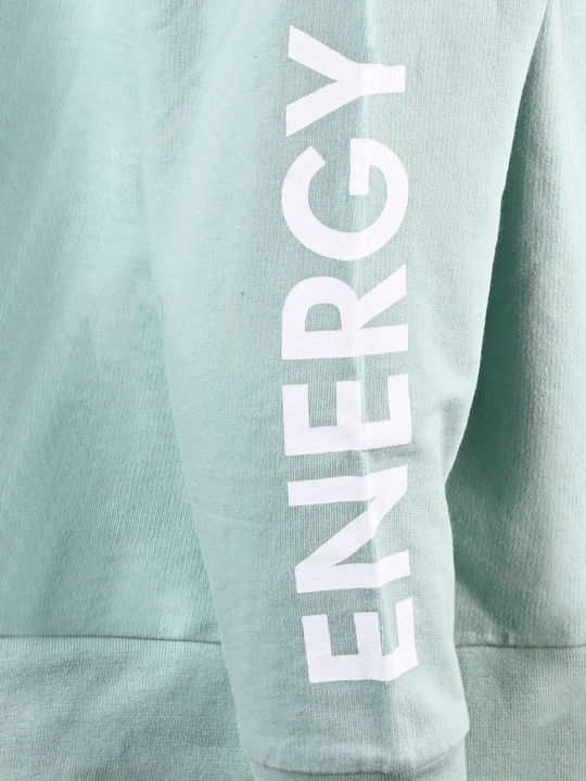 Energiers Girls Hooded Sweatshirt with Zipper Green