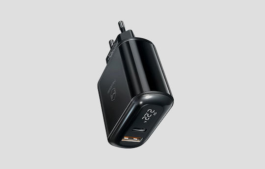 Mcdodo Wireless Charger with USB-A and USB-C Output Ports 20W Power Delivery Black