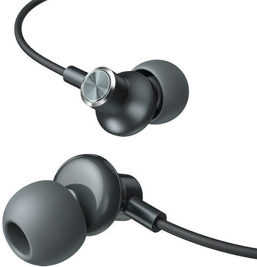 Vipfan M7 In-ear Handsfree με Βύσμα 3.5mm Ασημί