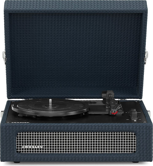 Crosley Voyager CR8017B-BK Кутия за риболовни принадлежности Грамофон с Предусилвател и Вградени говорители Черен