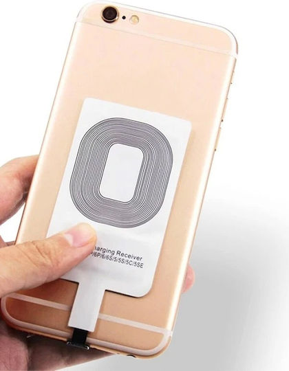Qi Charging Receiver Lightning in White color